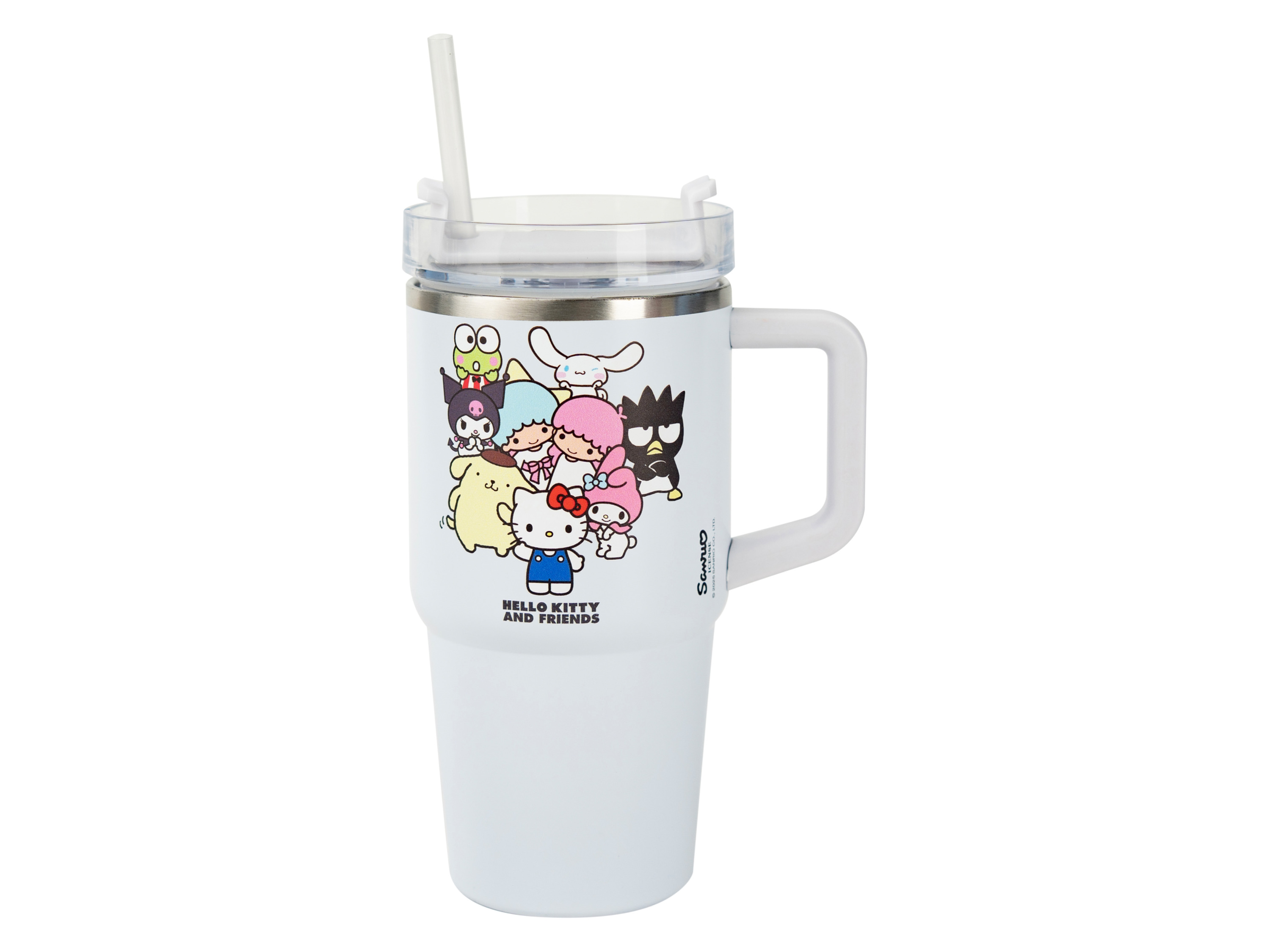 Kubek podróżny ze stali szlachetnej Stitch / Hello Kitty / Pokémon, 590 ml Wzór Hello Kitty