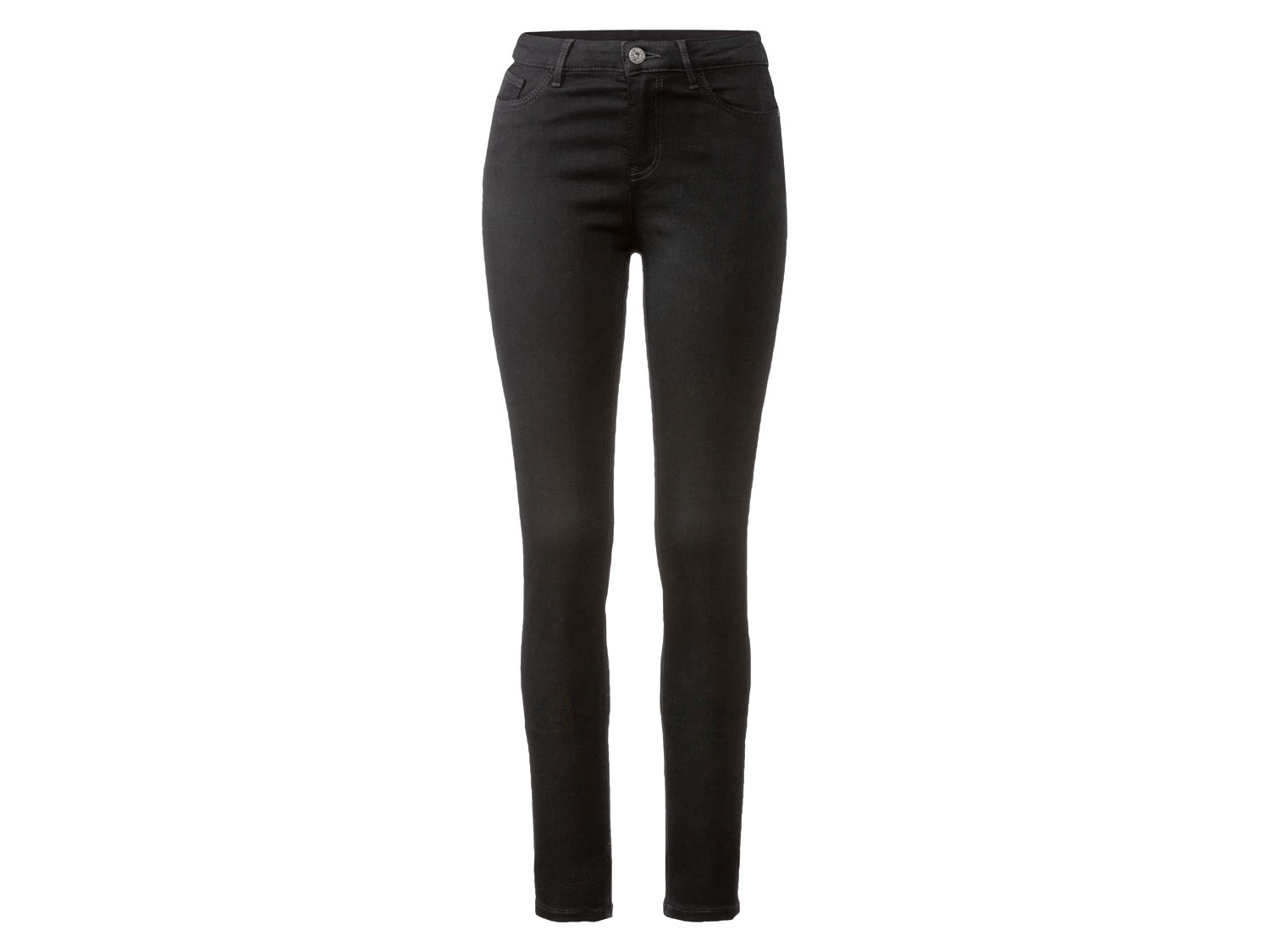 esmara Jeansy damskie super skinny fit Czarny, 46