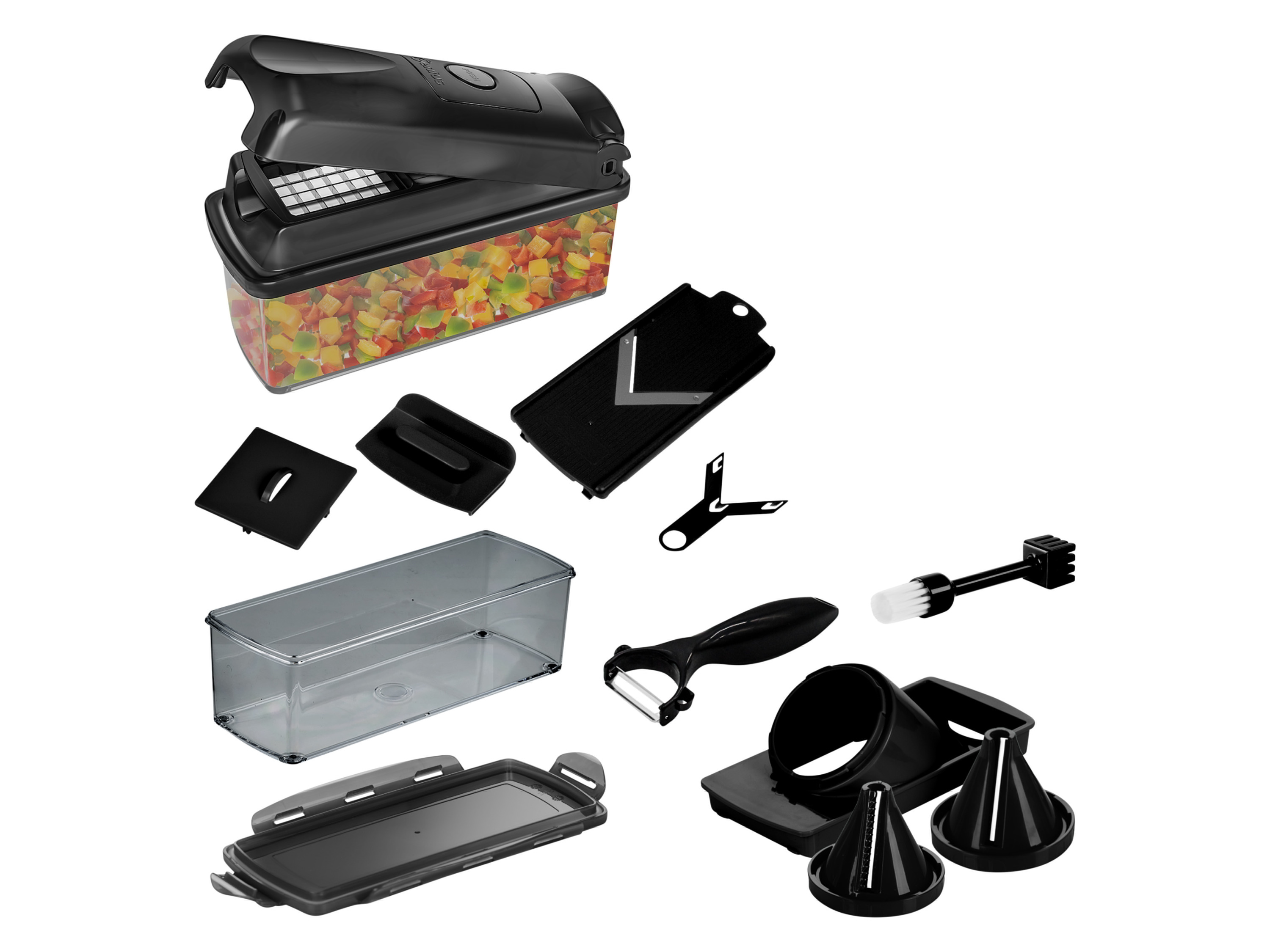 Genius Nicer Dicer Wielofunkcyjna krajalnica Smart Set, 16 elementów