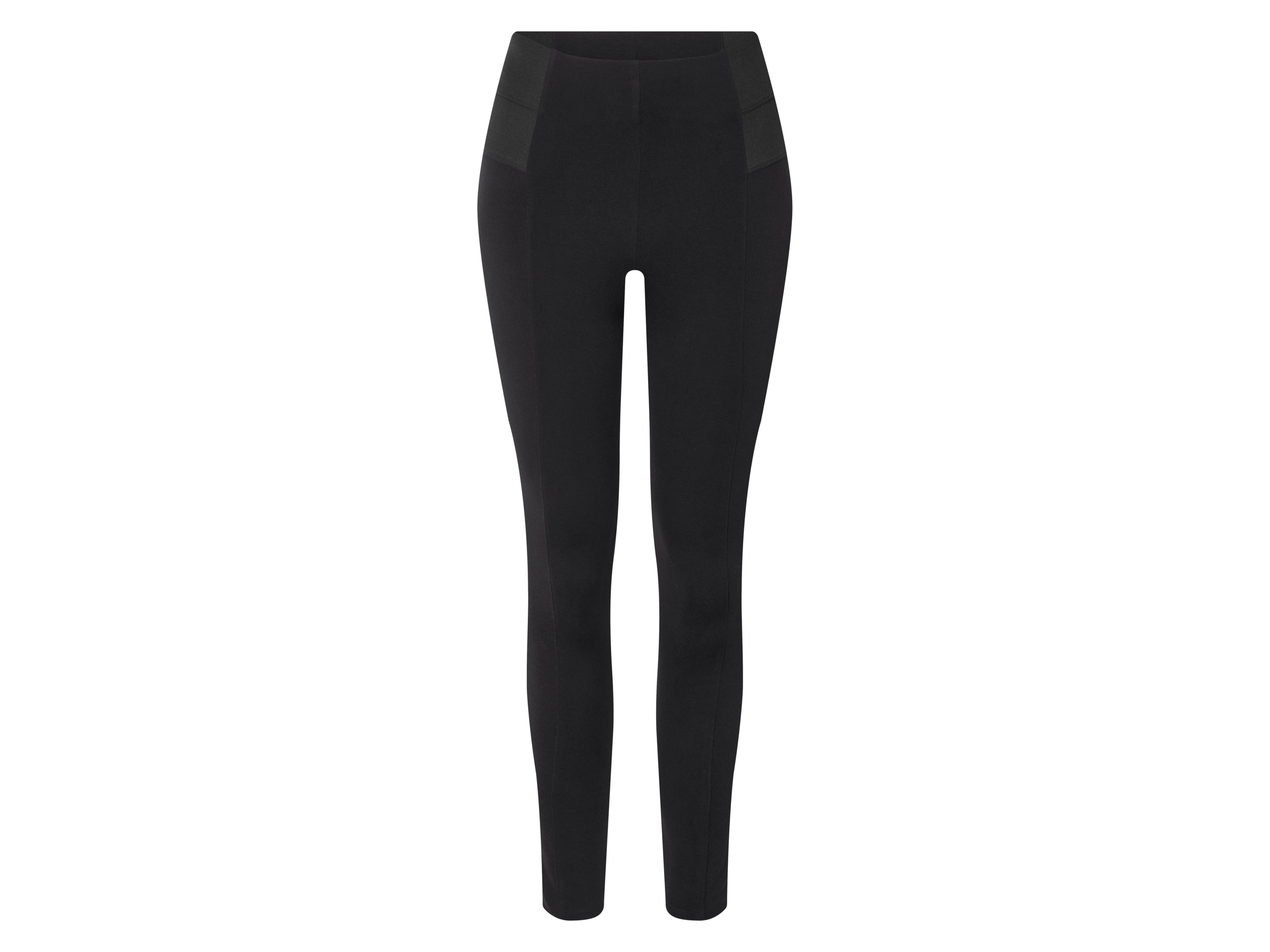 esmara Jegginsy modelujące damskie Plus Size XXL z wysokim stanem Czarny, 56