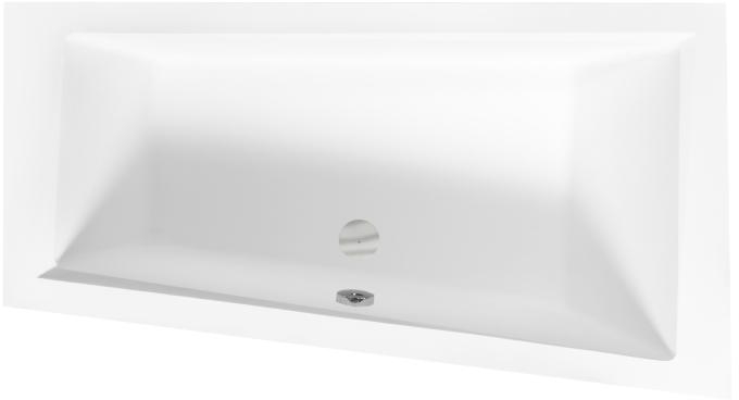 Darmowa Dostawa - Wanna narożna 160x90 cm prawa biała Besco Intima #WAIT160NP