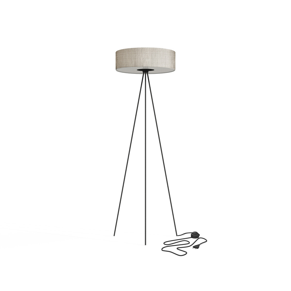 Darmowa Dostawa - Lampa stojąca 3x25 W biała-czarna-szara Nowodvorski Lighting Cadilac 8190