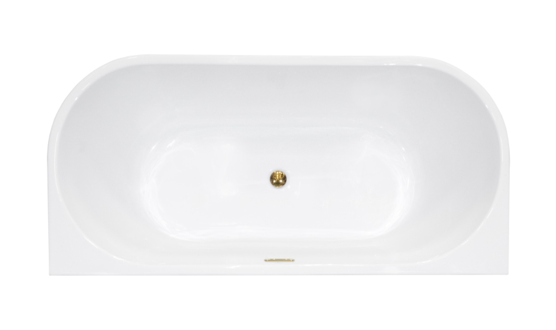 Darmowa Dostawa - Wanna przyścienna 159.6x80 cm owalna biała Besco Vica New #WAS160VNBI