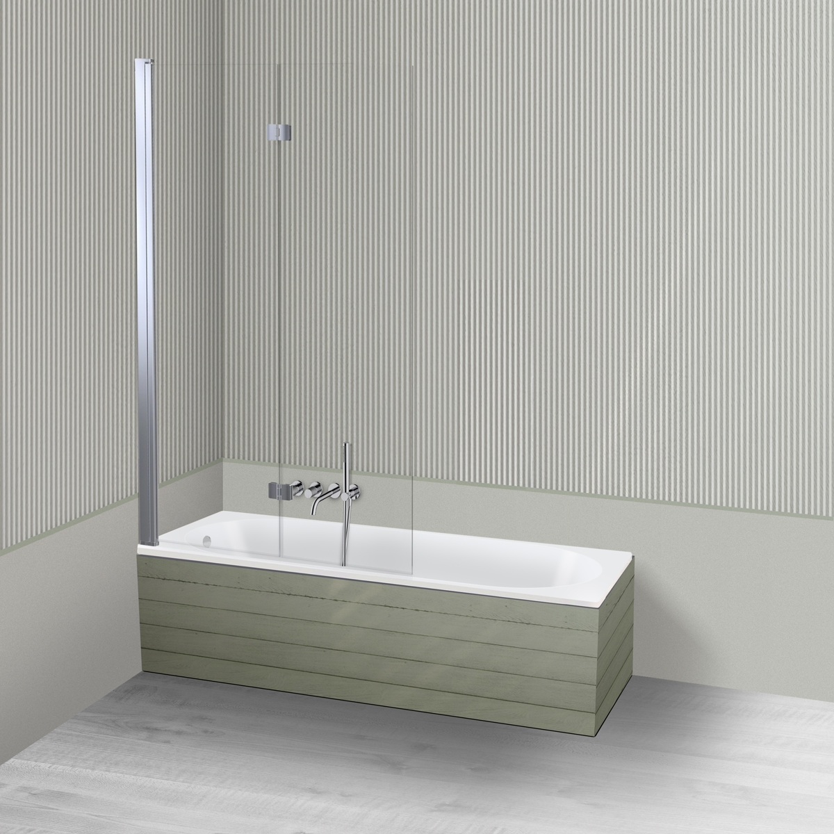 Darmowa Dostawa - Parawan i wanna 150x70 cm biała Oltens Lykke 18010000