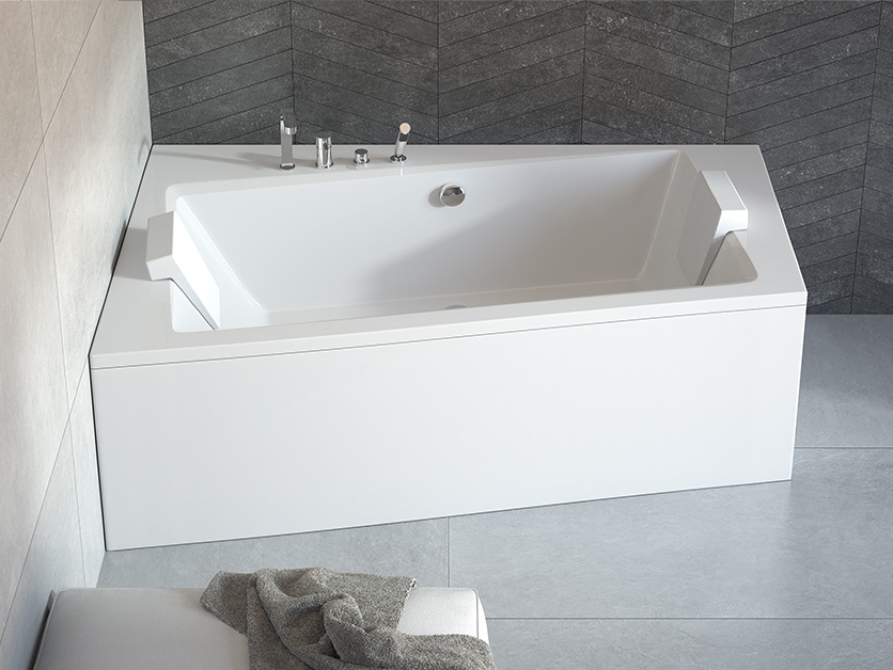 Darmowa Dostawa - Wanna narożna 169.5x109.5 cm lewa biała Besco Infinity abset6774