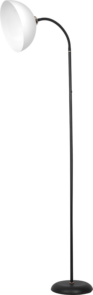 Darmowa Dostawa - Lampa stojąca 1x60 W biała-czarna Milagro Zack ML1632