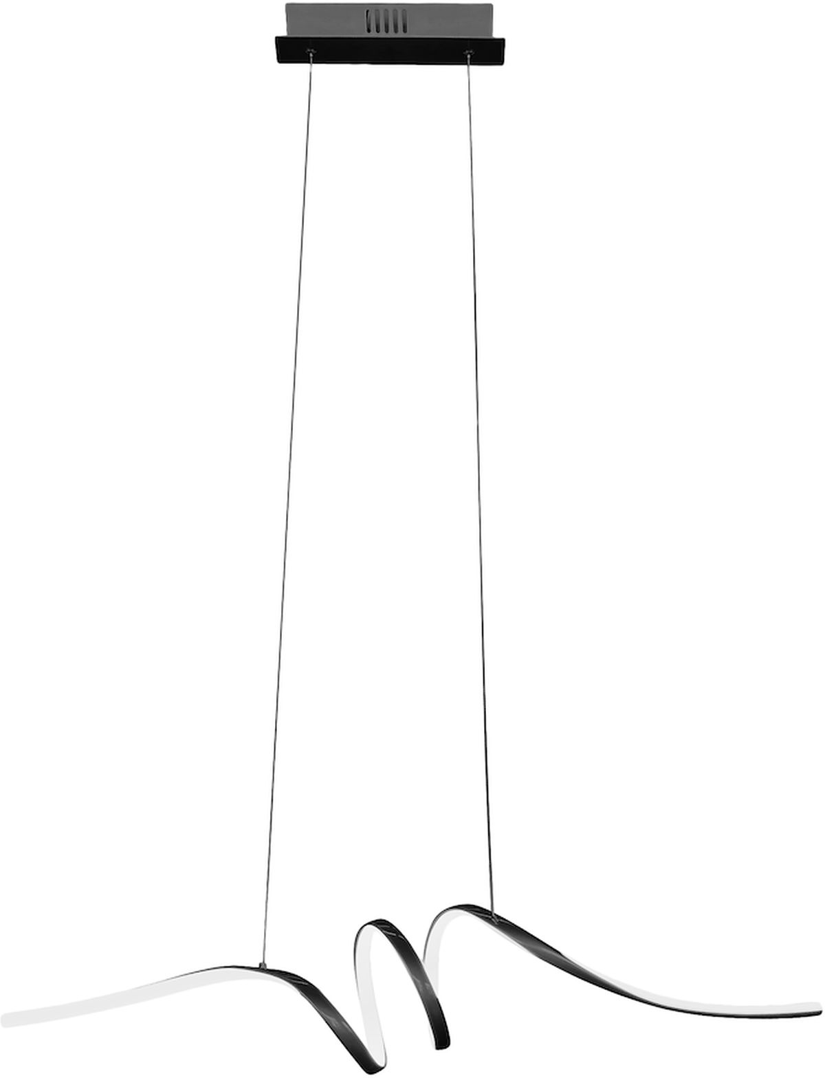 Darmowa Dostawa - Lampa wisząca 1x28 W czarna Milagro Loop ML1577