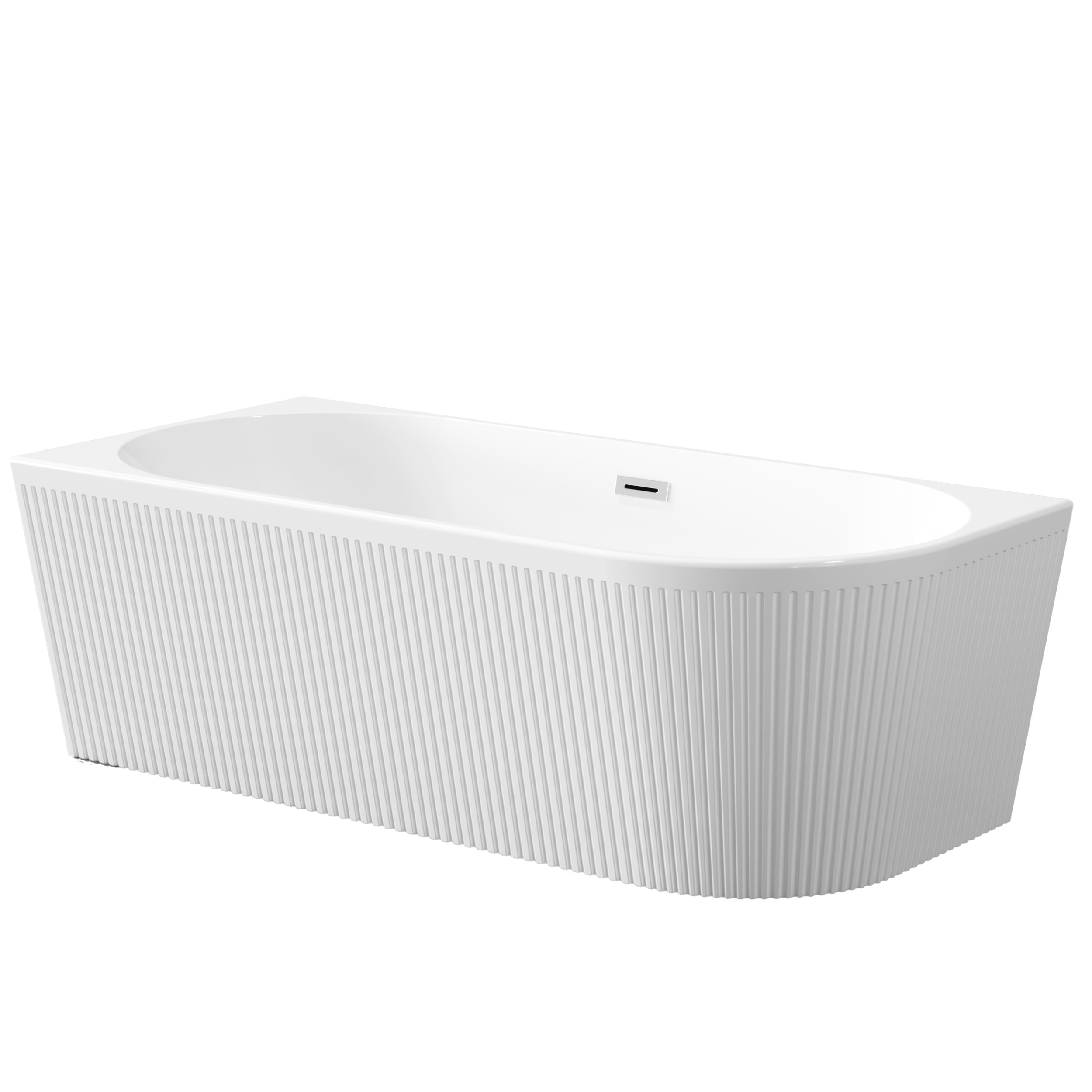 Darmowa Dostawa - Wanna narożna 170x80 cm owalna biała Invena Glamour AN0211L