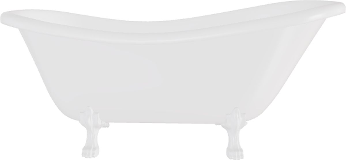 Darmowa Dostawa - Wanna wolnostojąca 168.5x76 cm owalna biała Besco Otylia #WKO170WB