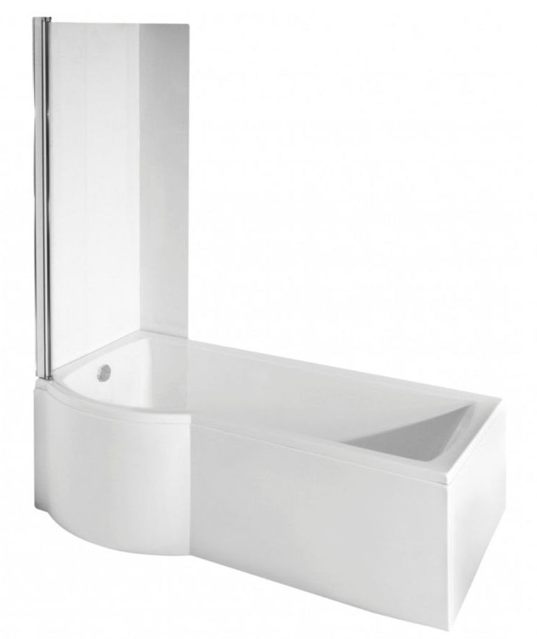 Darmowa Dostawa - Wanna z parawanem 169.5x69.5 cm lewa biała Besco Inspiro #WAI170NLE