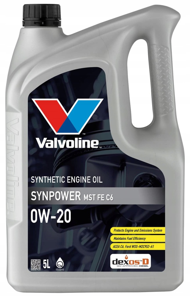 VALVOLINE SYNPOWER MST C6 0W20 5L - Petrostar