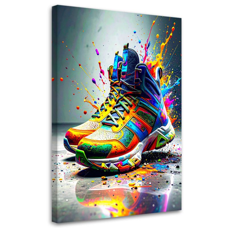 Obraz młodzieżowy Feeby Graffiti Kolorowe Buty Street Art 40x60cm 1szt