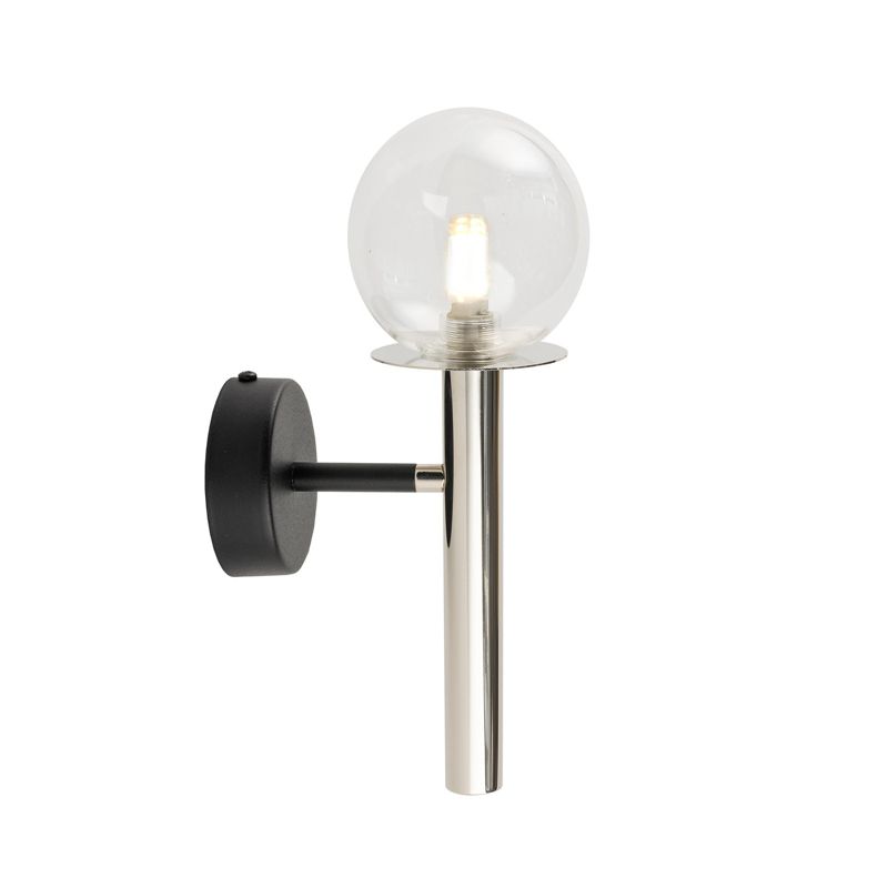 Kinkiet ścienny Sigma Lighting Daisy czarno-srebrny styl minimalistyczny 1 x G9 x IP20 wym: 27 x 10 x 15 cm - 1 szt.