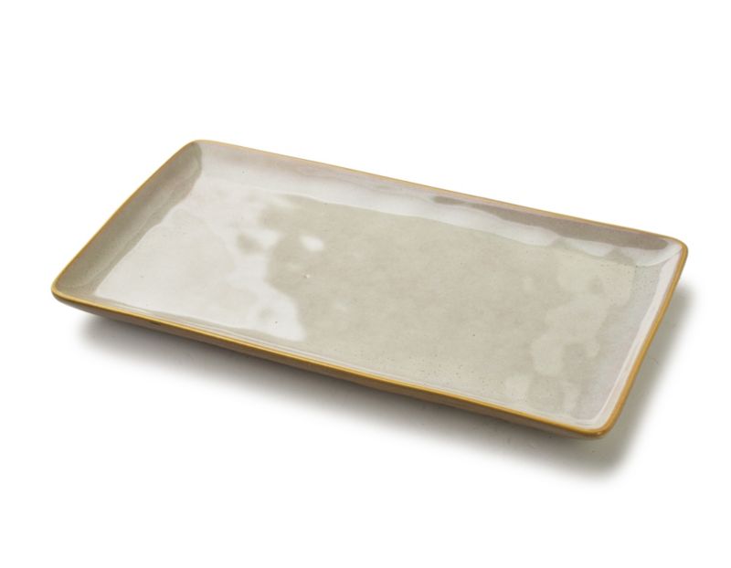Półmisek ceramiczny BASIC NATURE Prostokątny 36x19x3cm Natural 1szt