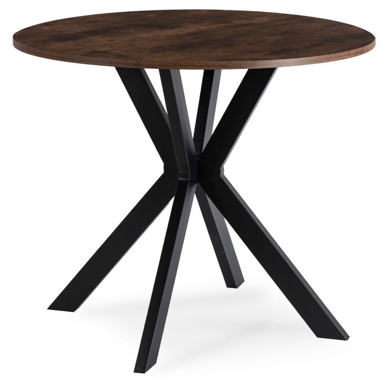 Stół Mebel Elite Okrągły Kuchenny Do Salonu Jadalni Kuchni 90 cm Rustykalny LAUREN 1 szt.