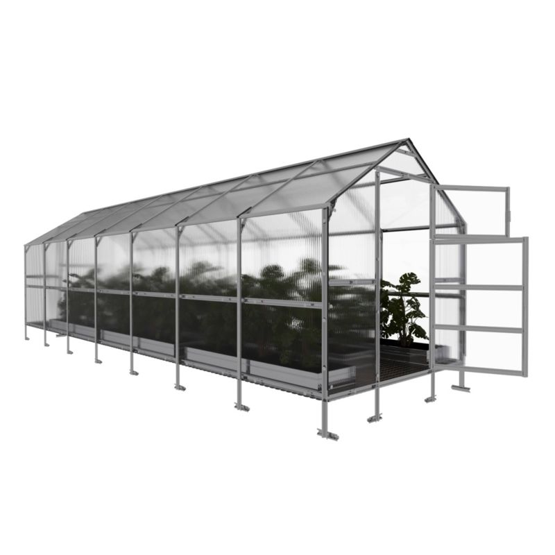 Szklarnia KLASIKA BERNARD 2,35 x 7 m (16,45 m²), 4 mm z powłoką z poliwęglanu 1szt.