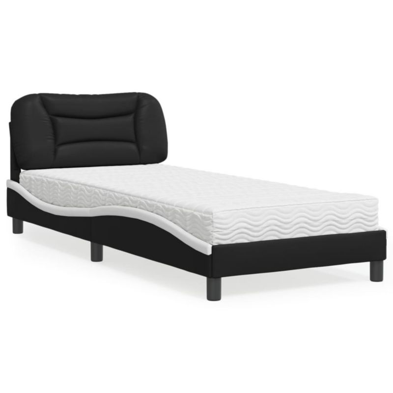 Łóżko tapicerowane WaszeMeble 90x200 cm czarne WM-3208701 1 szt.