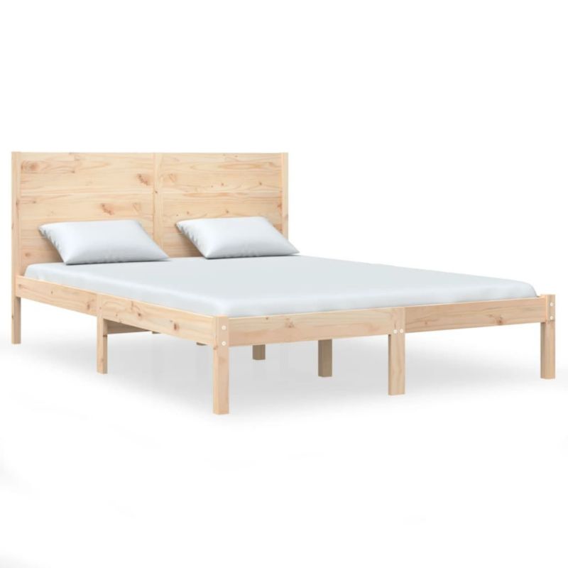 Łóżko drewniane WaszeMeble 160x200 cm brązowe WM-3104163 1 szt.