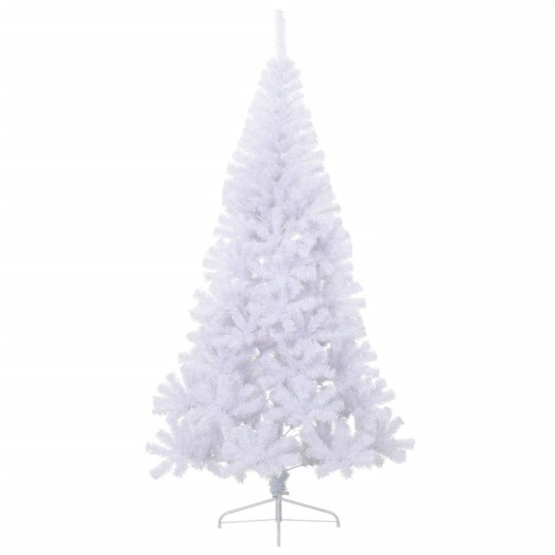 Choinka sztuczna VidaXL ze stojakiem 210 x 120 cm biały 1 szt.