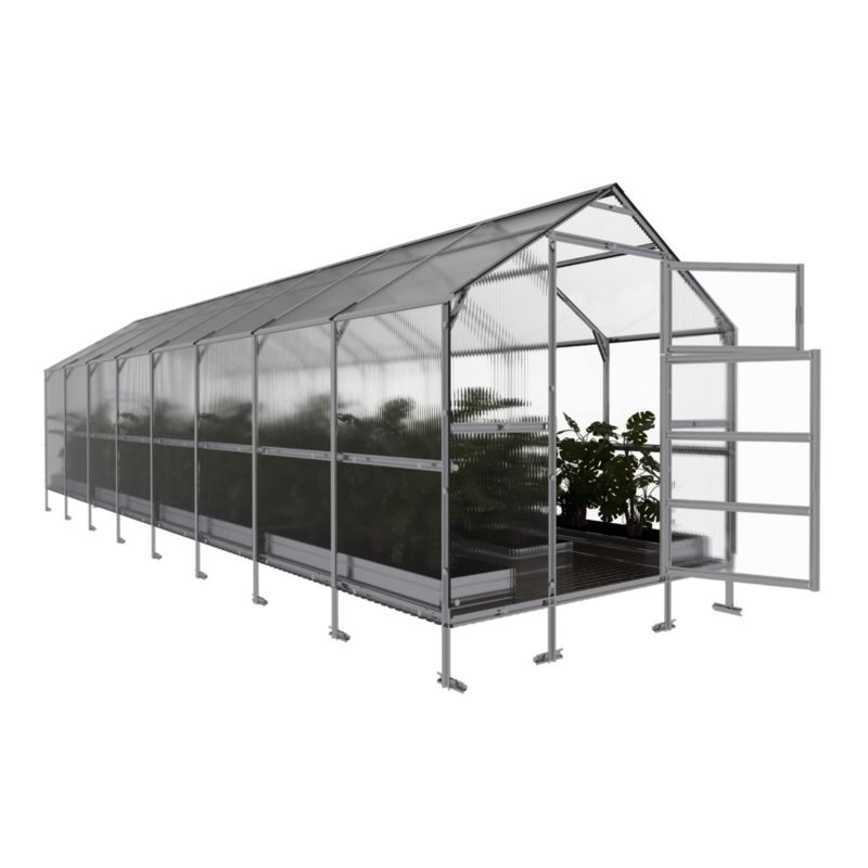 Szklarnia KLASIKA BERNARD 2,35 x 8 m (18,8 m²), 6 mm z powłoką z poliwęglanu 1szt.