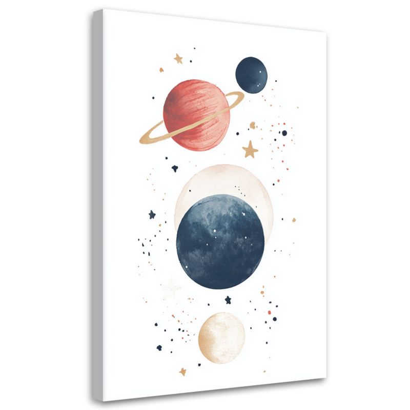 Obraz dla dzieci na ścianę Feeby Planety Kosmos Boho 80x120cm 1szt