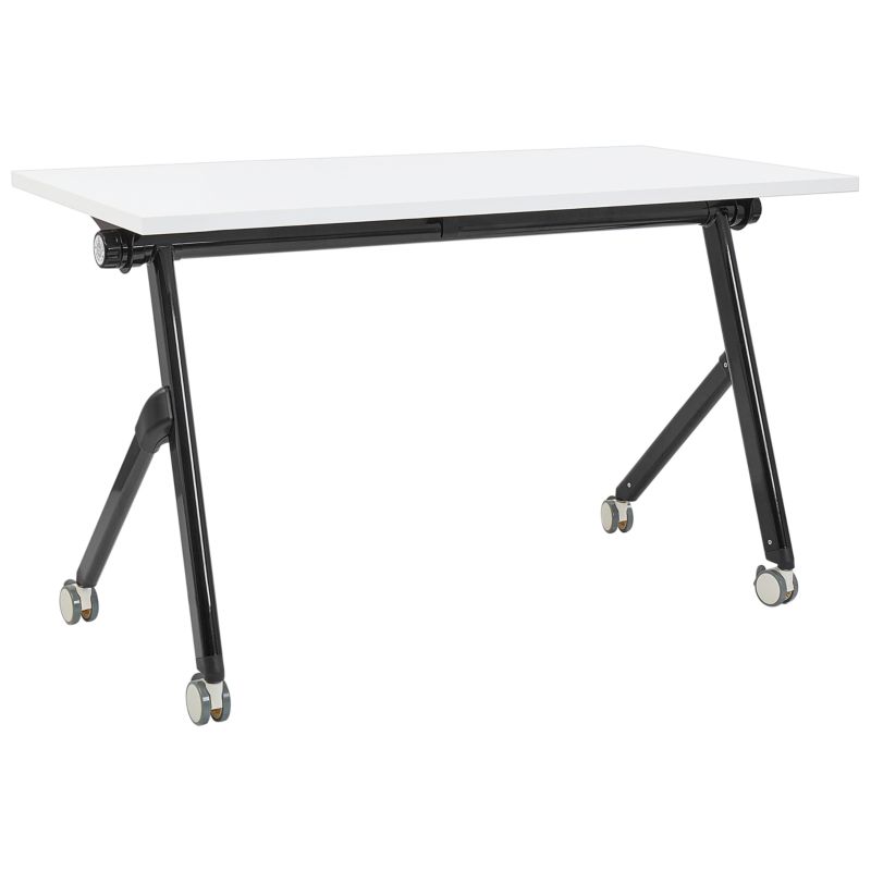 Składane biurko Bendi Biały 120 cm 60 cm z kółkami 1 szt.