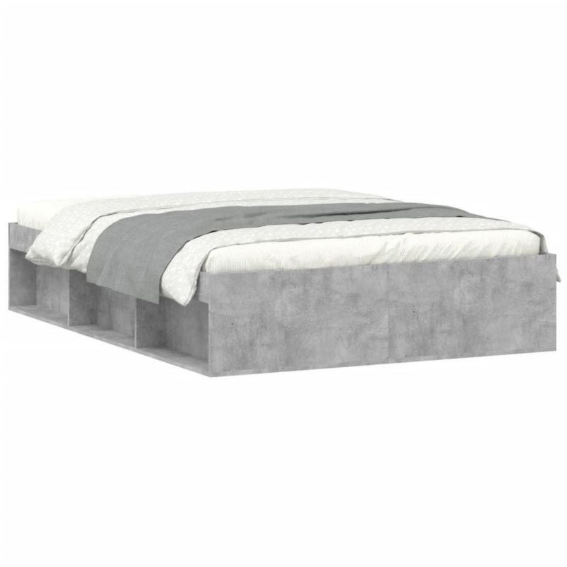 Łóżko drewniane WaszeMeble 135x190 cm szarość WM-3203911 1 szt.