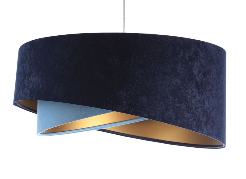 Lampa Bps Koncept wisząca THUNDERCLOUD BLUE granatowa/złota 1 szt