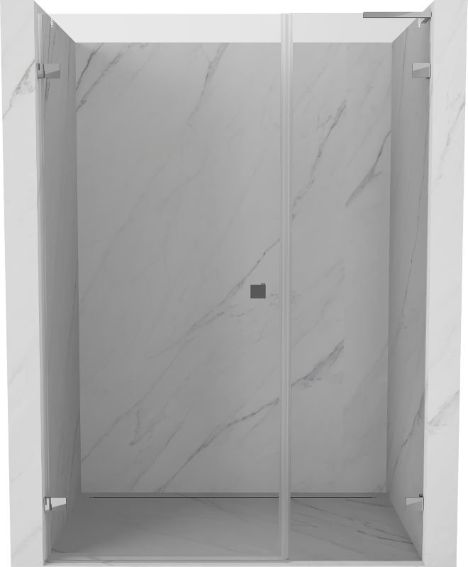 Drzwi prysznicowe uchylne Mexen Lunar-B L chrom transparentne 110x200 cm 1 szt.