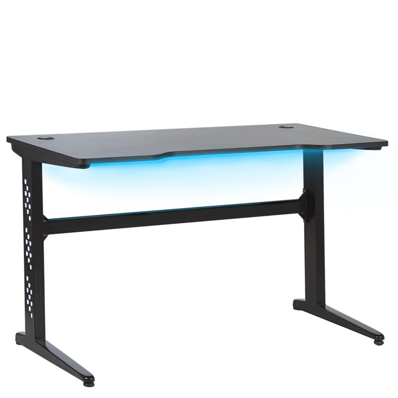 Biurko gamingowe Dexter Czarny 120 cm 60 cm RGB LED 1 szt.