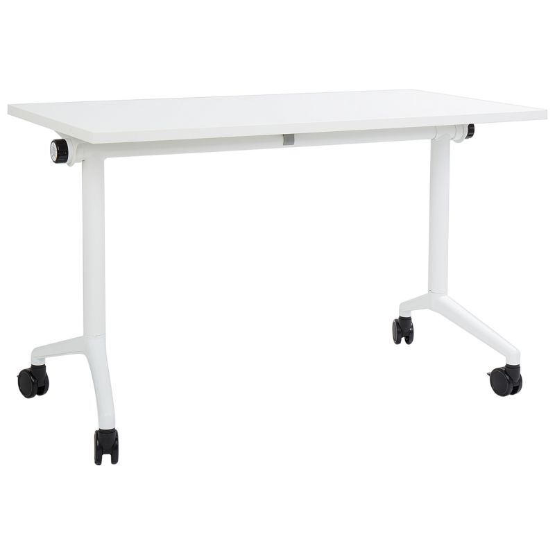 Składane biurko Cavi Biały 120 cm 60 cm z kółkami 1 szt.