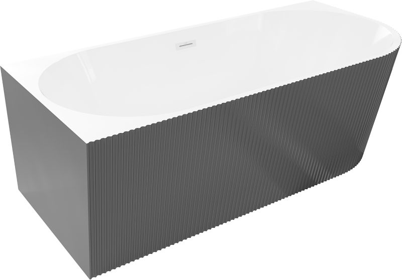 Wanna wolnostojąca Mexen Silo biała/szara 170x80 cm .- 52891708062L-20 1 szt.
