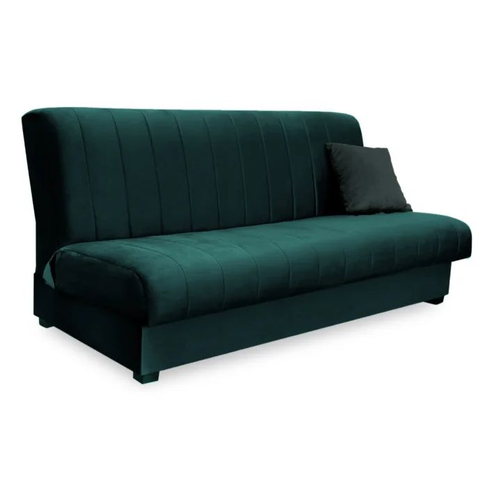 Wersalka Mebel Elite SIGMA Rozkładana Kanapa Z Funkcją Spania Sofa Dwuosobowa Zielona 1 szt