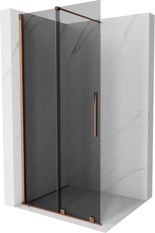 Ścianka prysznicowa rozsuwana Mexen Velar różowe złoto 120x200 cm 871-120-000-43-60 1 szt.