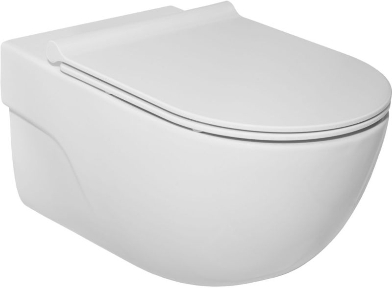 Miska WC Roca Meridian rimless owalna z deską wolnoopadającą slim 1 szt.