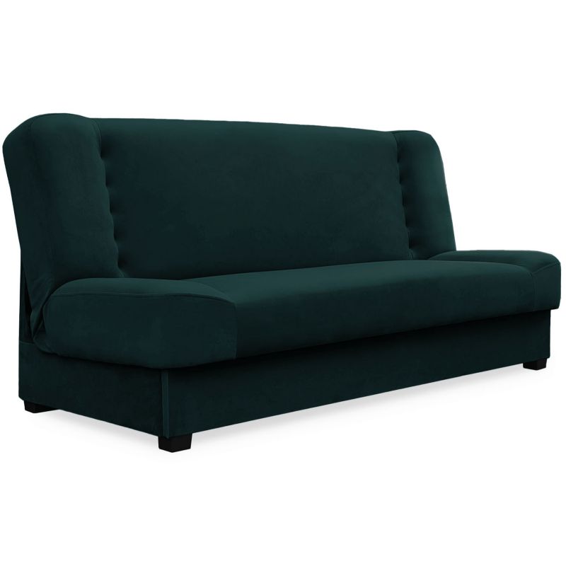 Wersalka Mebel Elite Rozkładana Sofa Kanapa Z Funkcją Spania Dwuosobowa Zielona PIANO 1 szt.