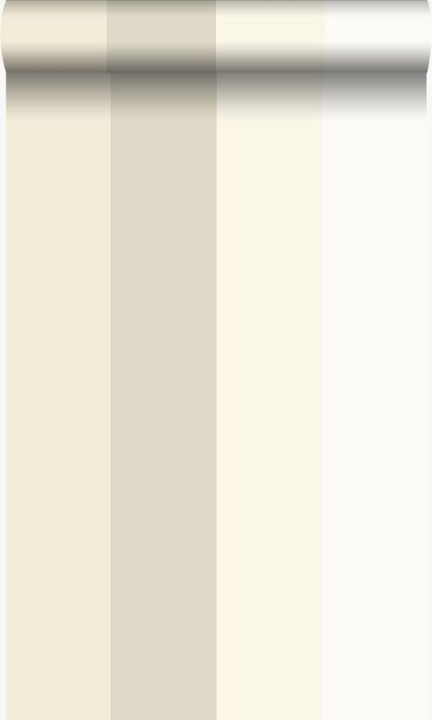 Tapeta Origin Wallcoverings paski beżowymIbłyszczącego złota 53 cm x 10.05 m - 1 rol.