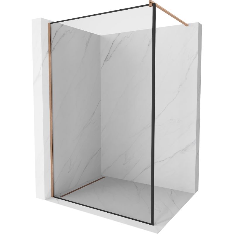 Ścianka prysznicowa Mexen Kioto czarny wzór 90x200 cm 800-090-101-65-70 1 szt.