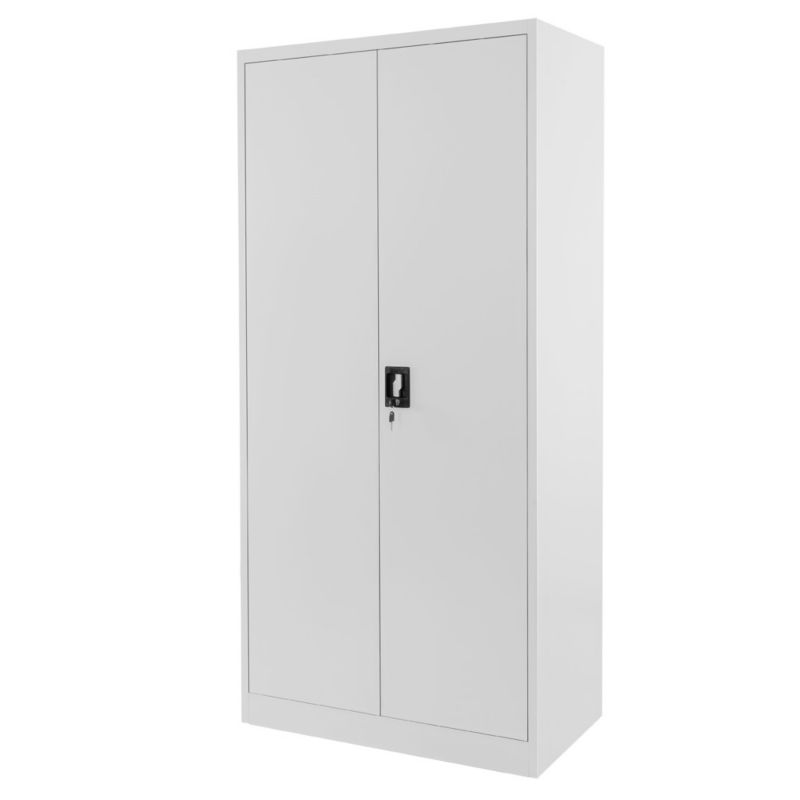 Szafa Werkberg warsztatowa metalowa do garażu W-101S S/S regulowane stopki dwudrzwiowa 90x40x185 cm skręcana szara 1szt.