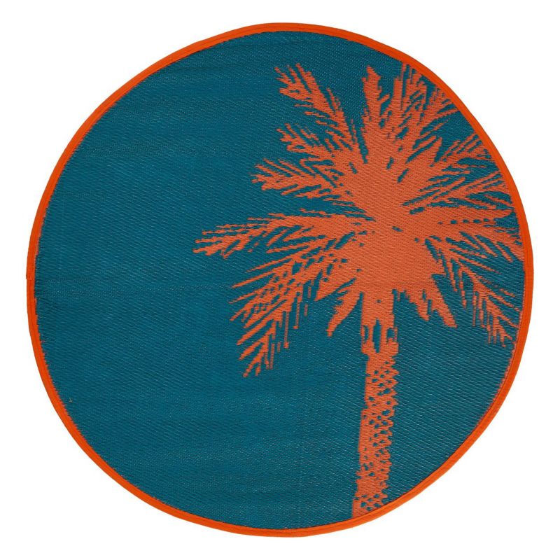 Okrągły dywan Yucatan Atmosphera 120 cm niebieski 1 szt.