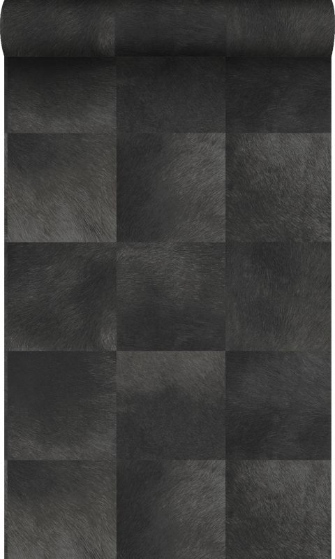 Tapeta Origin Wallcoverings motyw zwierzęcej skóry antracytowym 53 cm x 10.05 m - 1 rol.