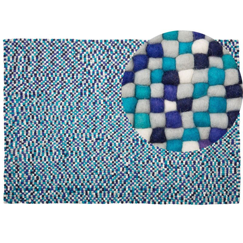 Dywan Amdo Granatowy 160 x 230 cm Wełna 1 szt.