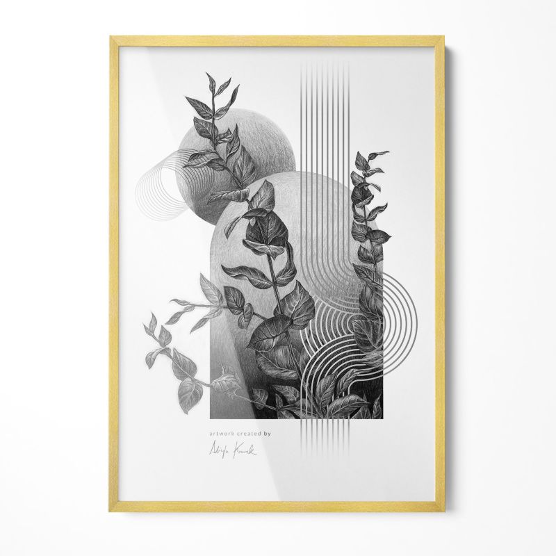 Ekologiczna Ramka Na Plakat Wallfluent 70x100 cm Złota 1 szt.