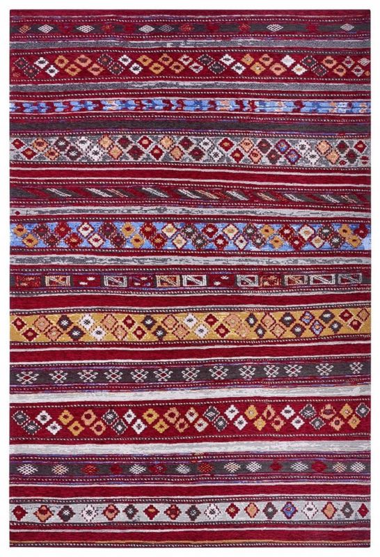 Dywan 75x150cm, antypoślizgowy, czerwony, wzór orientalny, chodnik do kuchni marki Hanse Home, 1 szt.