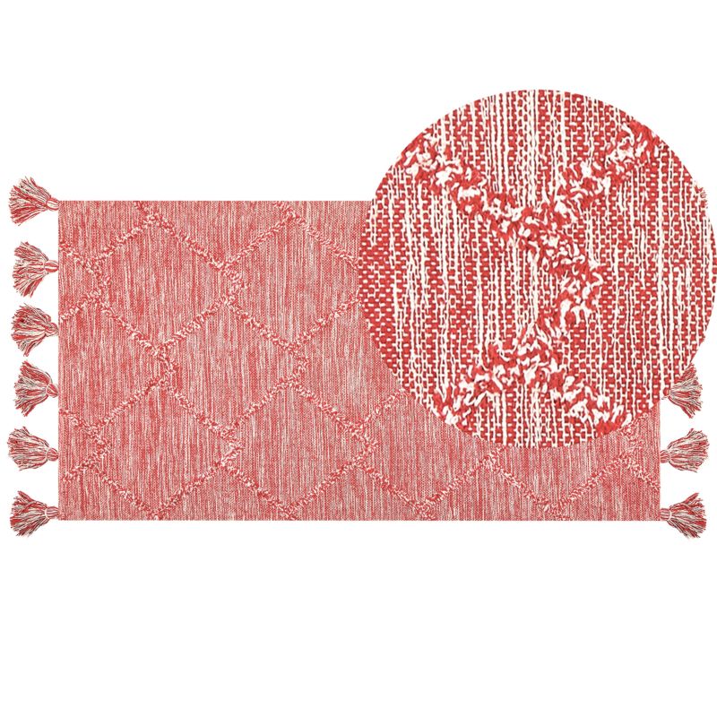 Dywan Nigde Czerwony 80 x 150 cm Bawełna 1 szt.