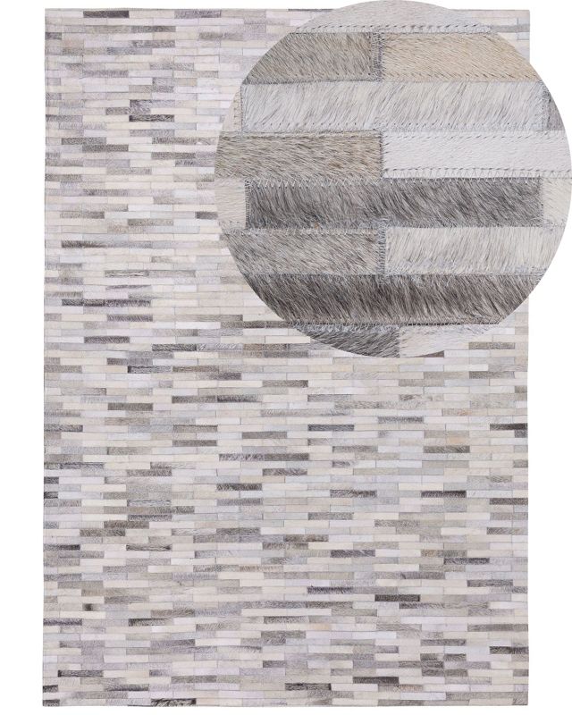 Dywan Ahilli Szary 160 x 230 cm Skóra naturalna 1 szt.