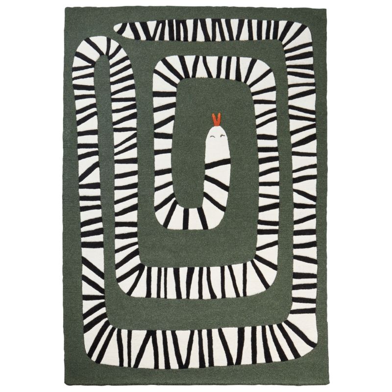 Dywan Okapi Ciemnozielony 160 x 230 cm 1 szt.