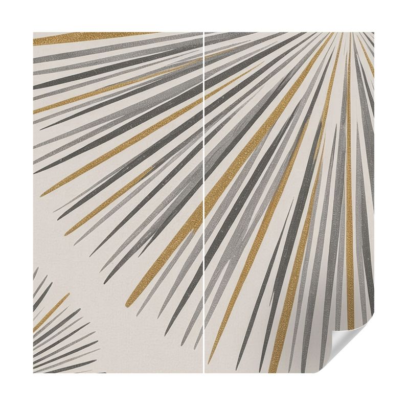 Tapeta samoprzylepna Wallfluent 250x250 cm Geometryczne wachlarze Dla Miłośników Nowoczesnego Designu 1 szt.