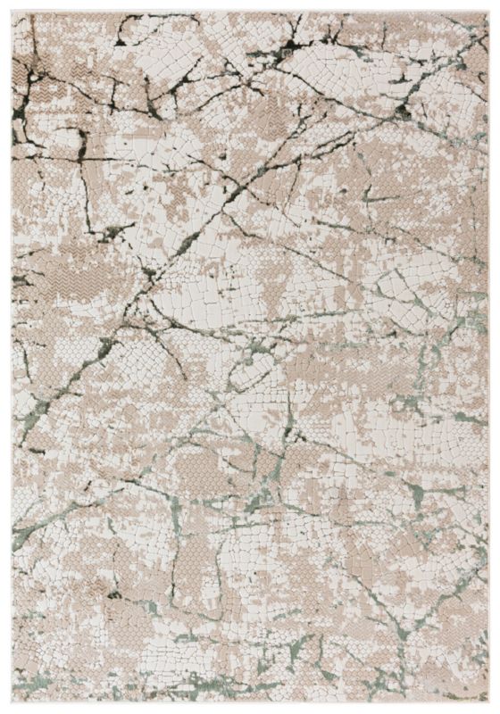 Dywan Nowoczesny Abstrakcyjny Rieti Verde 160 x 230 cm beżowy, zielony 1 szt.