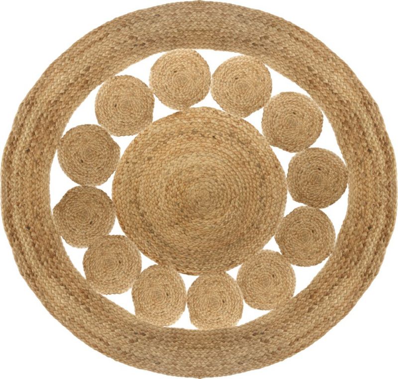 Dywan Lace Atmosphera jutowy okrągły 120 cm 1 cm.